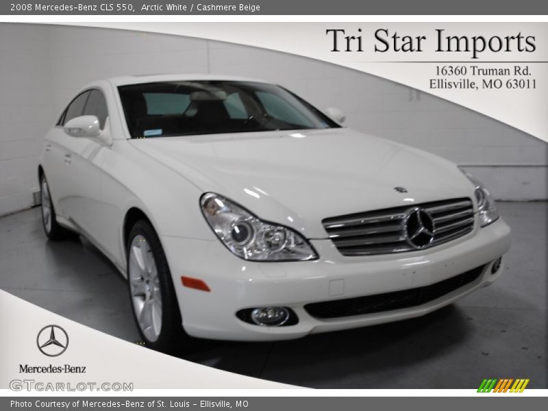 Arctic White / Cashmere Beige 2008 Mercedes-Benz CLS 550