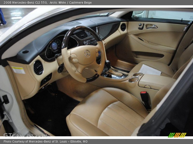 Arctic White / Cashmere Beige 2008 Mercedes-Benz CLS 550