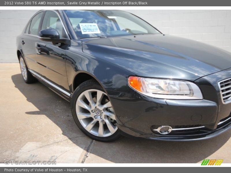 Saville Grey Metallic / Inscription Off Black/Black 2012 Volvo S80 T6 AWD Inscription