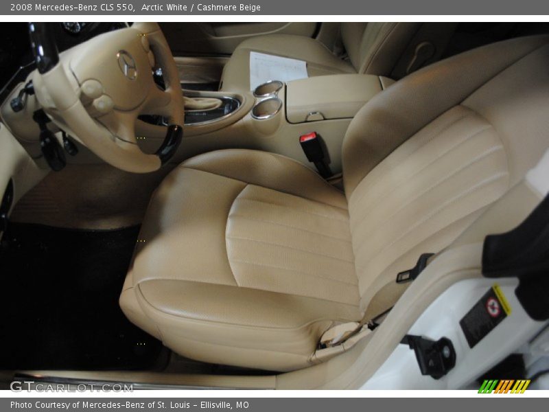 Arctic White / Cashmere Beige 2008 Mercedes-Benz CLS 550