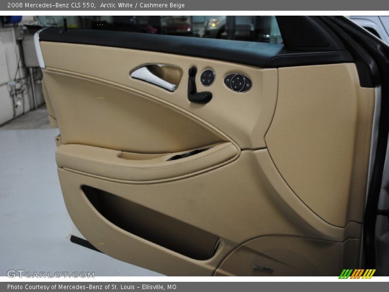 Arctic White / Cashmere Beige 2008 Mercedes-Benz CLS 550