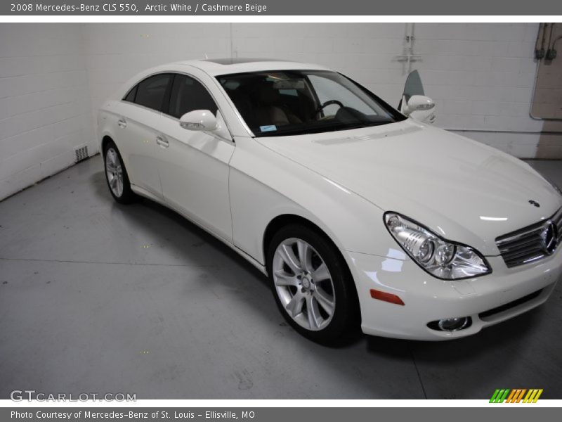 Arctic White / Cashmere Beige 2008 Mercedes-Benz CLS 550