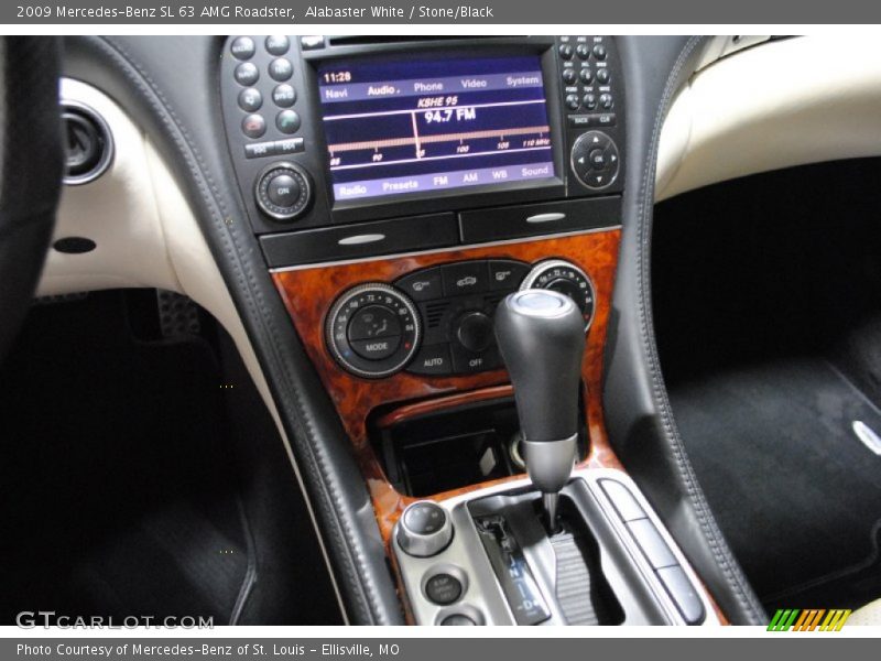 Alabaster White / Stone/Black 2009 Mercedes-Benz SL 63 AMG Roadster