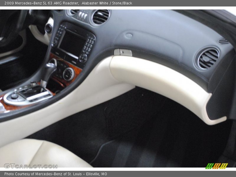 Alabaster White / Stone/Black 2009 Mercedes-Benz SL 63 AMG Roadster
