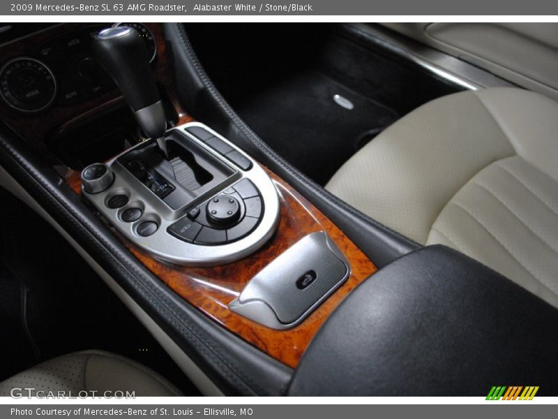 Alabaster White / Stone/Black 2009 Mercedes-Benz SL 63 AMG Roadster