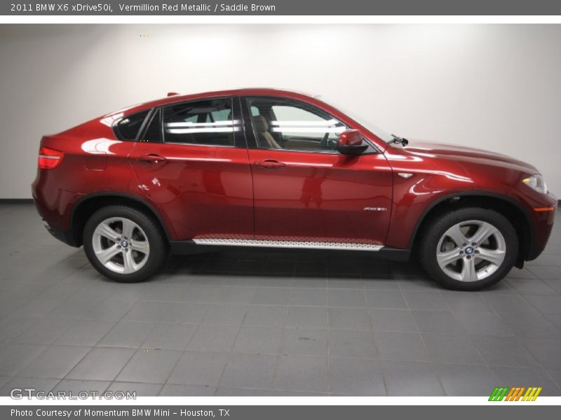 Vermillion Red Metallic / Saddle Brown 2011 BMW X6 xDrive50i