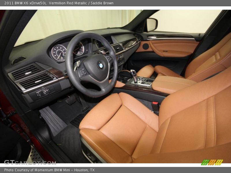 Vermillion Red Metallic / Saddle Brown 2011 BMW X6 xDrive50i