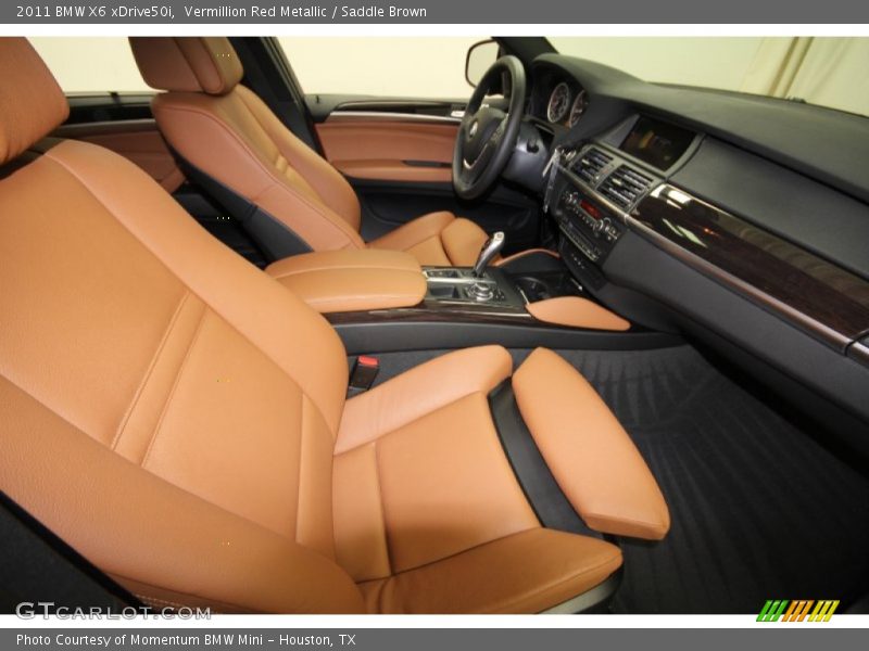 Vermillion Red Metallic / Saddle Brown 2011 BMW X6 xDrive50i