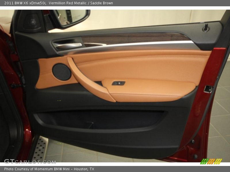 Vermillion Red Metallic / Saddle Brown 2011 BMW X6 xDrive50i