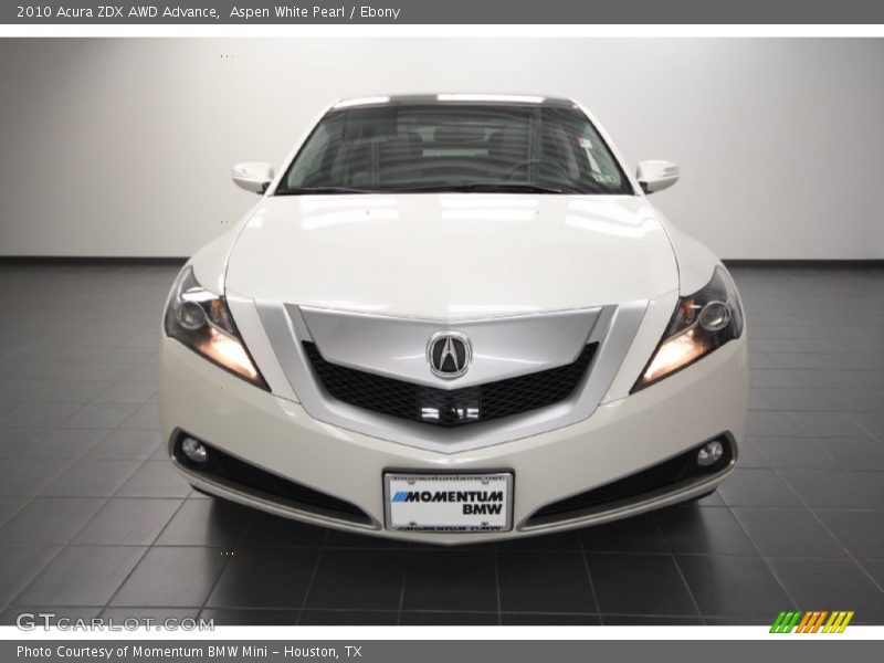 Aspen White Pearl / Ebony 2010 Acura ZDX AWD Advance