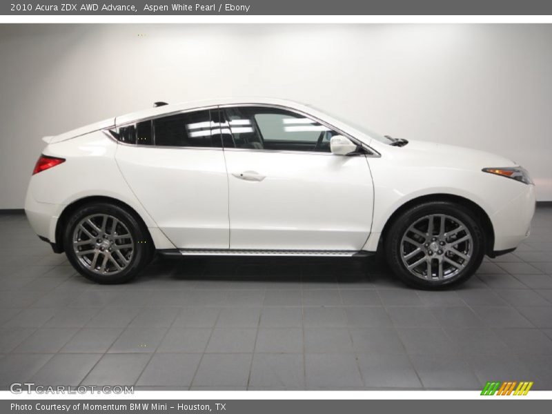 Aspen White Pearl / Ebony 2010 Acura ZDX AWD Advance