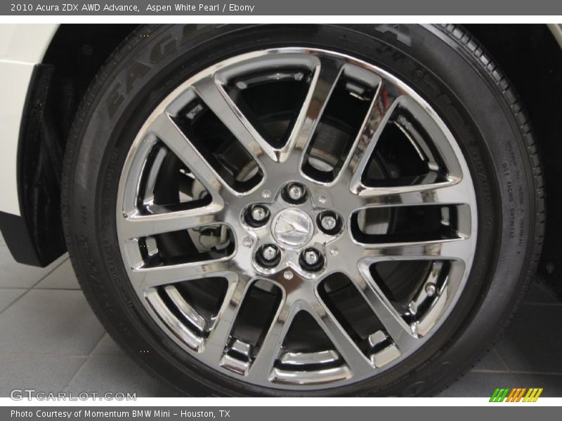 Aspen White Pearl / Ebony 2010 Acura ZDX AWD Advance