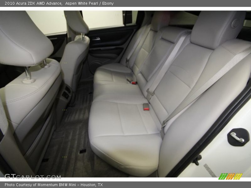 Aspen White Pearl / Ebony 2010 Acura ZDX AWD Advance
