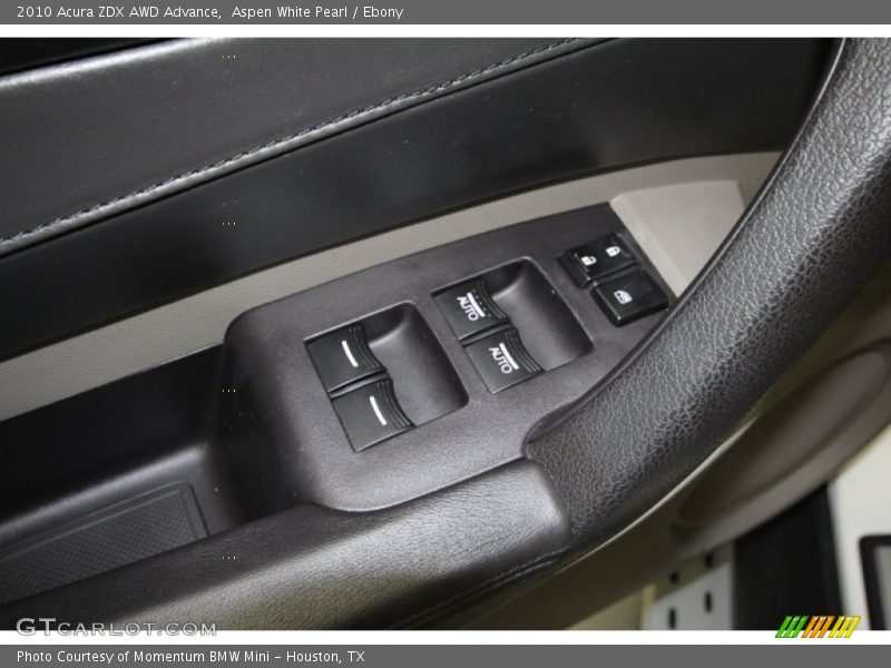 Aspen White Pearl / Ebony 2010 Acura ZDX AWD Advance