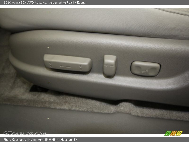 Aspen White Pearl / Ebony 2010 Acura ZDX AWD Advance