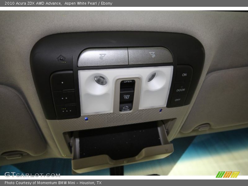 Aspen White Pearl / Ebony 2010 Acura ZDX AWD Advance