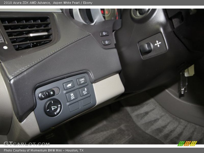 Aspen White Pearl / Ebony 2010 Acura ZDX AWD Advance