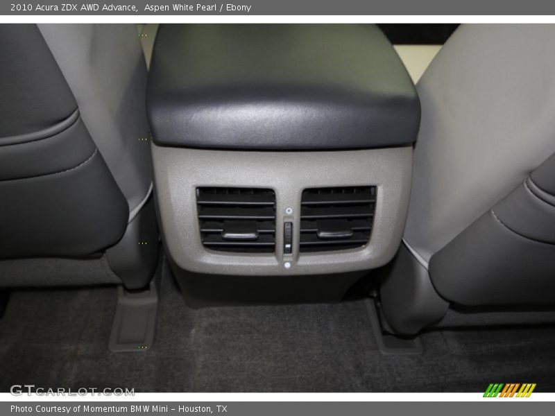 Aspen White Pearl / Ebony 2010 Acura ZDX AWD Advance