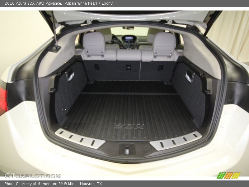 Aspen White Pearl / Ebony 2010 Acura ZDX AWD Advance