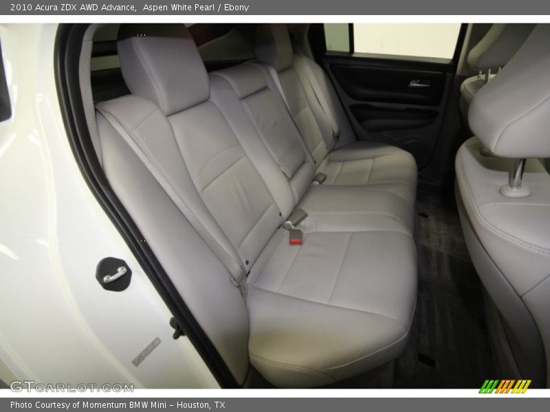 Aspen White Pearl / Ebony 2010 Acura ZDX AWD Advance