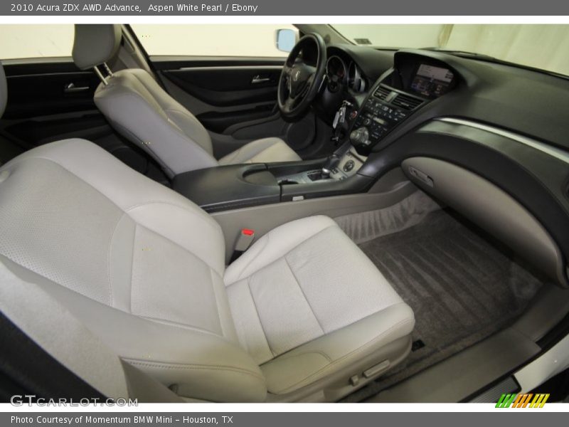 Aspen White Pearl / Ebony 2010 Acura ZDX AWD Advance
