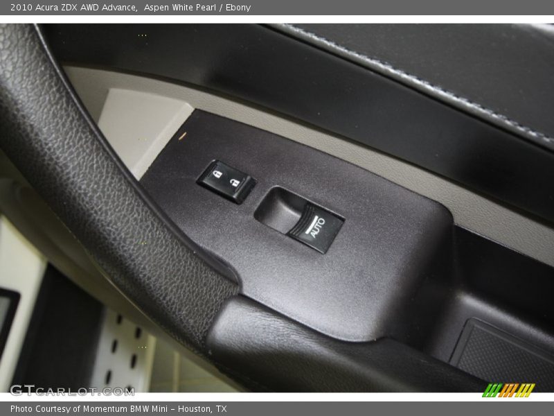 Aspen White Pearl / Ebony 2010 Acura ZDX AWD Advance