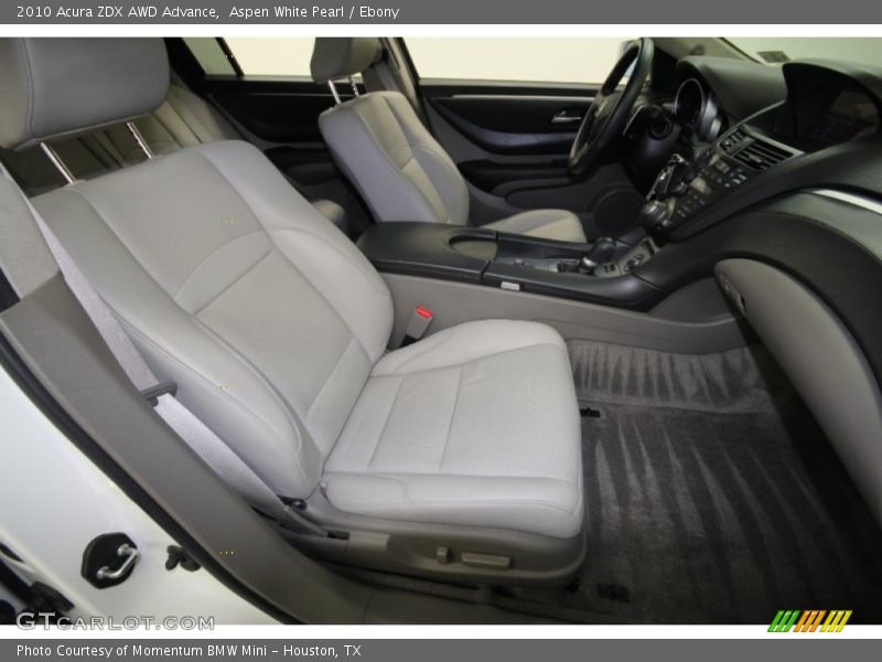 Aspen White Pearl / Ebony 2010 Acura ZDX AWD Advance