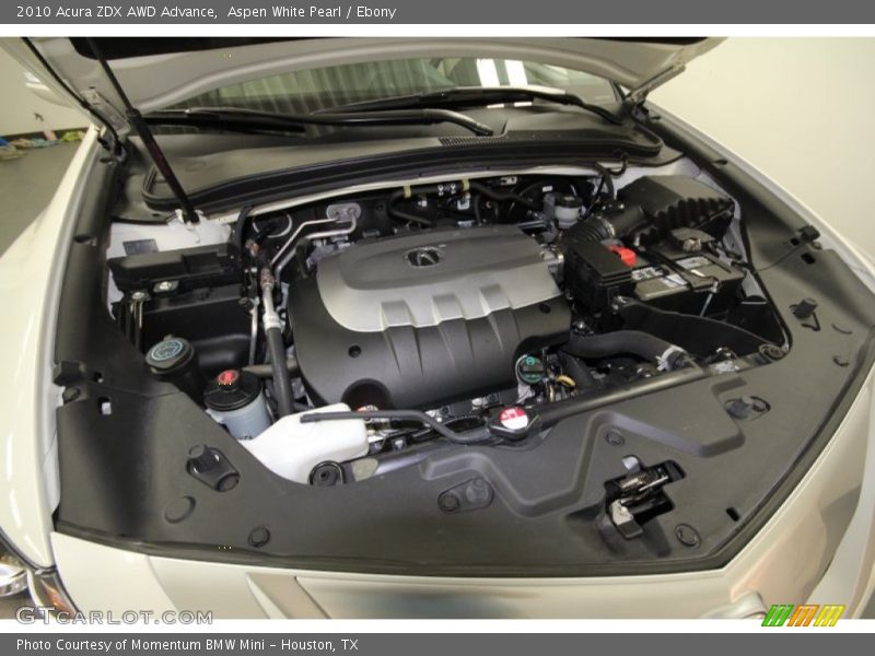 Aspen White Pearl / Ebony 2010 Acura ZDX AWD Advance