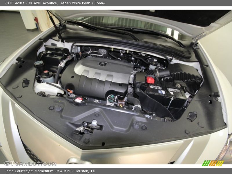 Aspen White Pearl / Ebony 2010 Acura ZDX AWD Advance