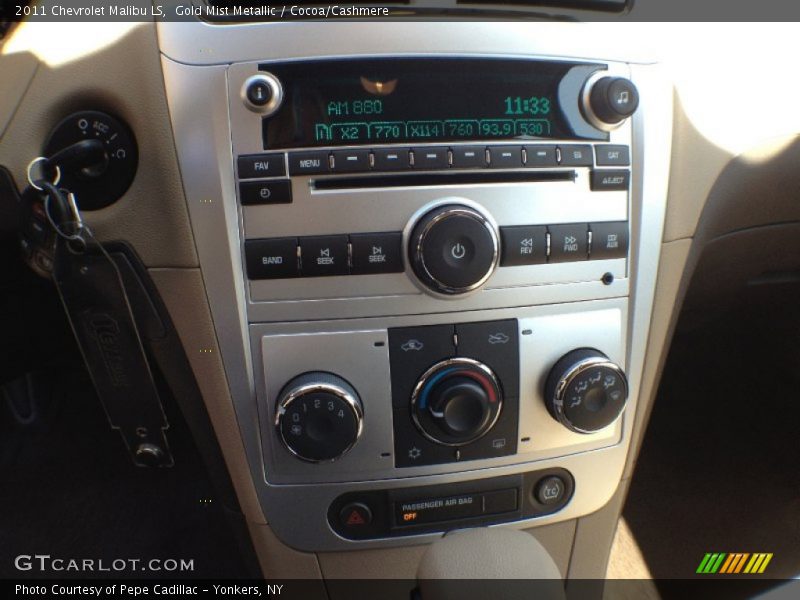 Gold Mist Metallic / Cocoa/Cashmere 2011 Chevrolet Malibu LS