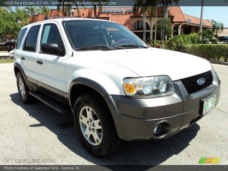 Oxford White / Medium/Dark Flint Grey 2005 Ford Escape XLT V6