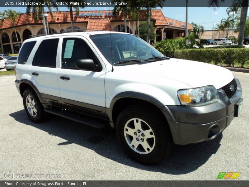 Oxford White / Medium/Dark Flint Grey 2005 Ford Escape XLT V6