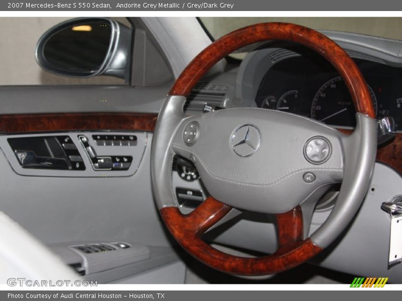 Andorite Grey Metallic / Grey/Dark Grey 2007 Mercedes-Benz S 550 Sedan