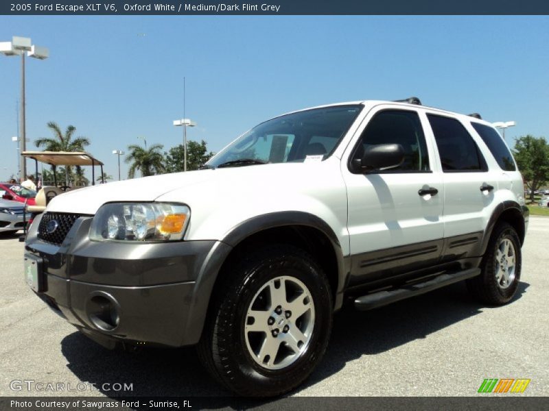 Oxford White / Medium/Dark Flint Grey 2005 Ford Escape XLT V6