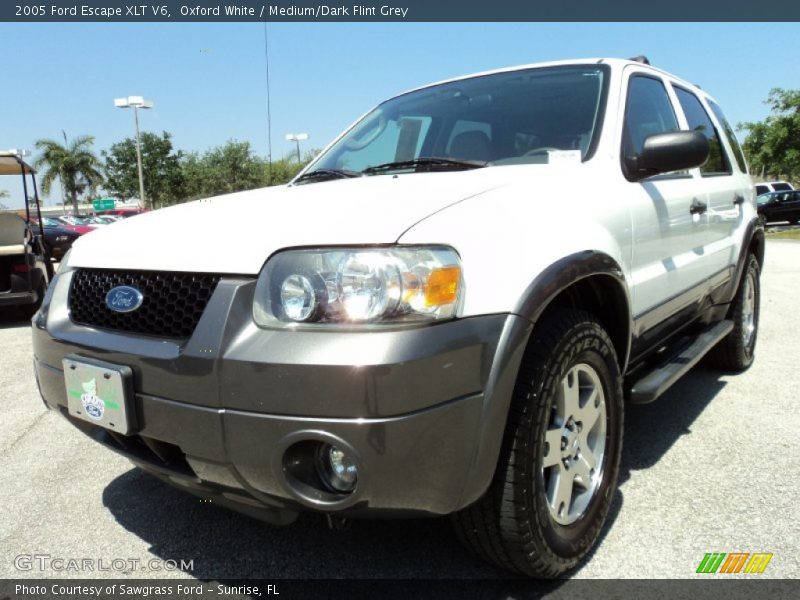 Oxford White / Medium/Dark Flint Grey 2005 Ford Escape XLT V6