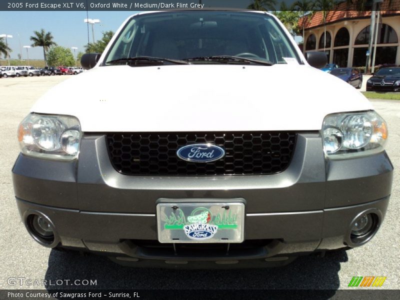 Oxford White / Medium/Dark Flint Grey 2005 Ford Escape XLT V6