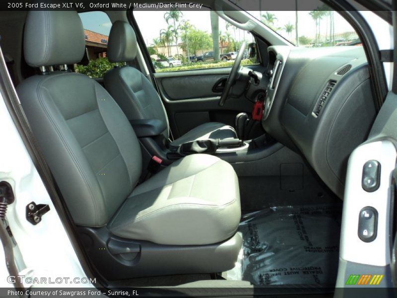 Oxford White / Medium/Dark Flint Grey 2005 Ford Escape XLT V6