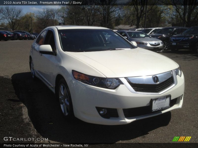 Premium White Pearl / Ebony 2010 Acura TSX Sedan