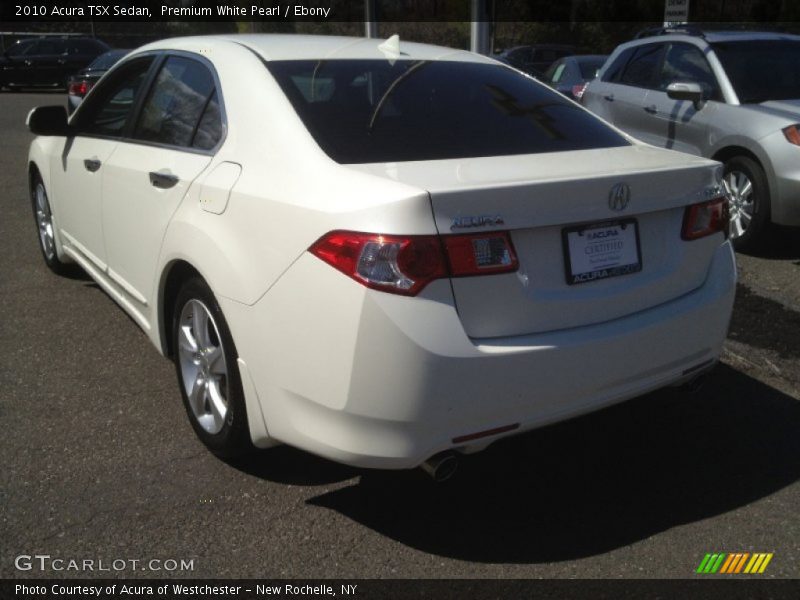 Premium White Pearl / Ebony 2010 Acura TSX Sedan