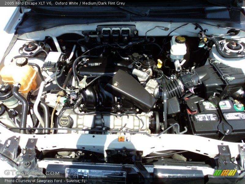 Oxford White / Medium/Dark Flint Grey 2005 Ford Escape XLT V6