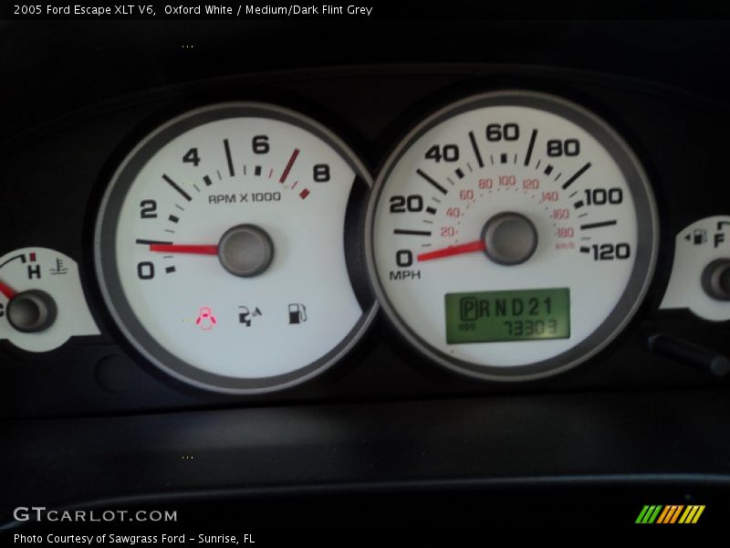 Oxford White / Medium/Dark Flint Grey 2005 Ford Escape XLT V6