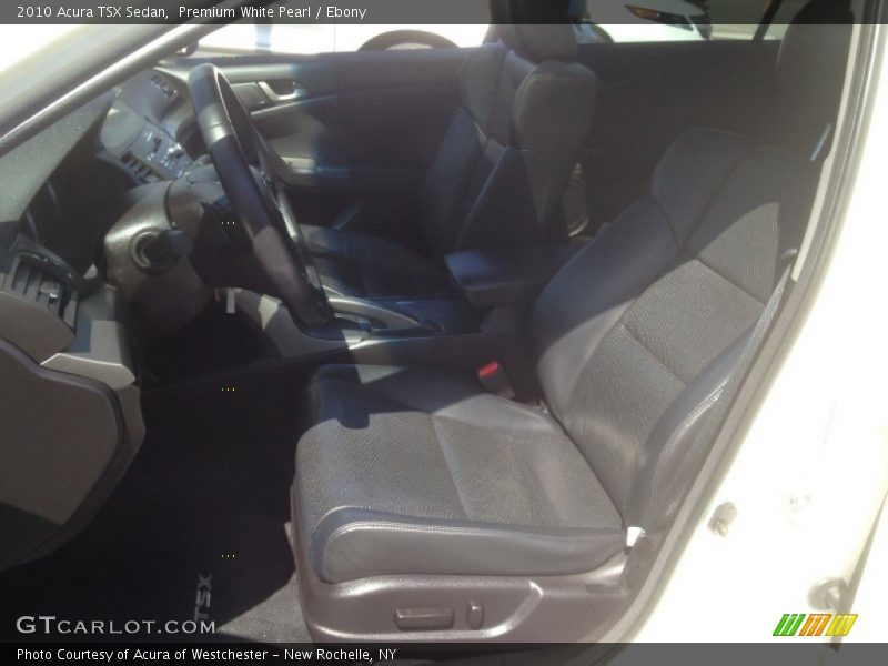 Premium White Pearl / Ebony 2010 Acura TSX Sedan