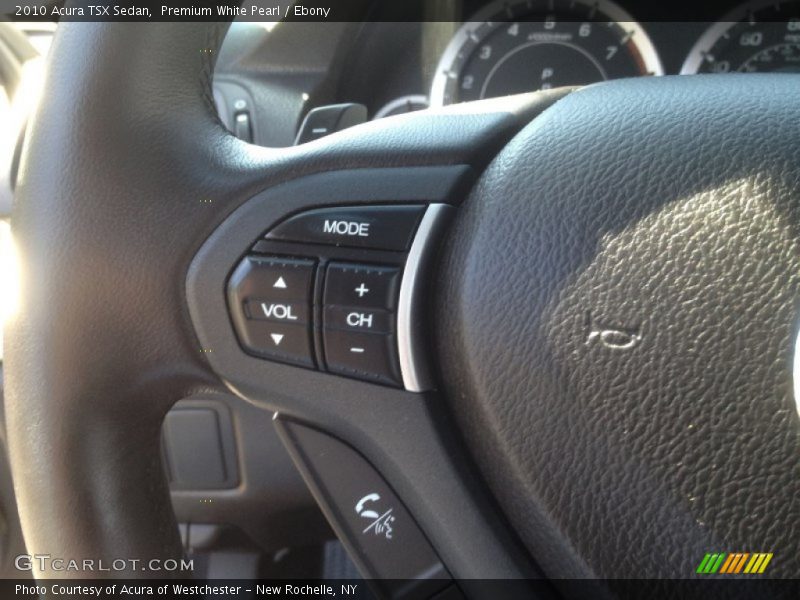 Premium White Pearl / Ebony 2010 Acura TSX Sedan