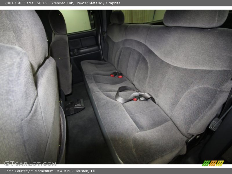 Pewter Metallic / Graphite 2001 GMC Sierra 1500 SL Extended Cab
