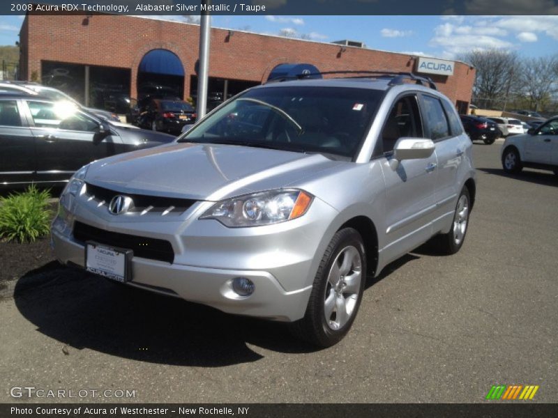 Alabaster Silver Metallic / Taupe 2008 Acura RDX Technology