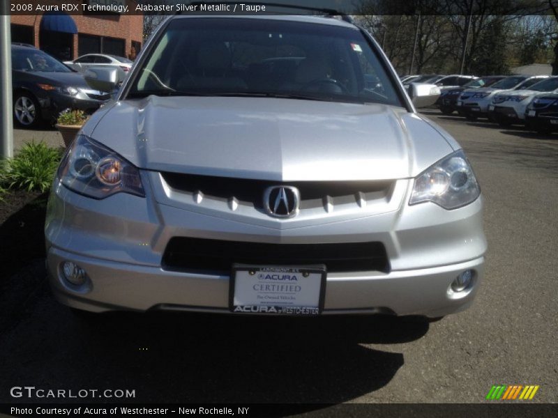 Alabaster Silver Metallic / Taupe 2008 Acura RDX Technology