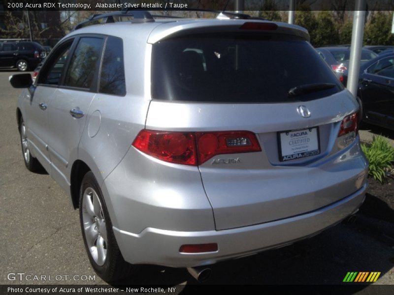 Alabaster Silver Metallic / Taupe 2008 Acura RDX Technology