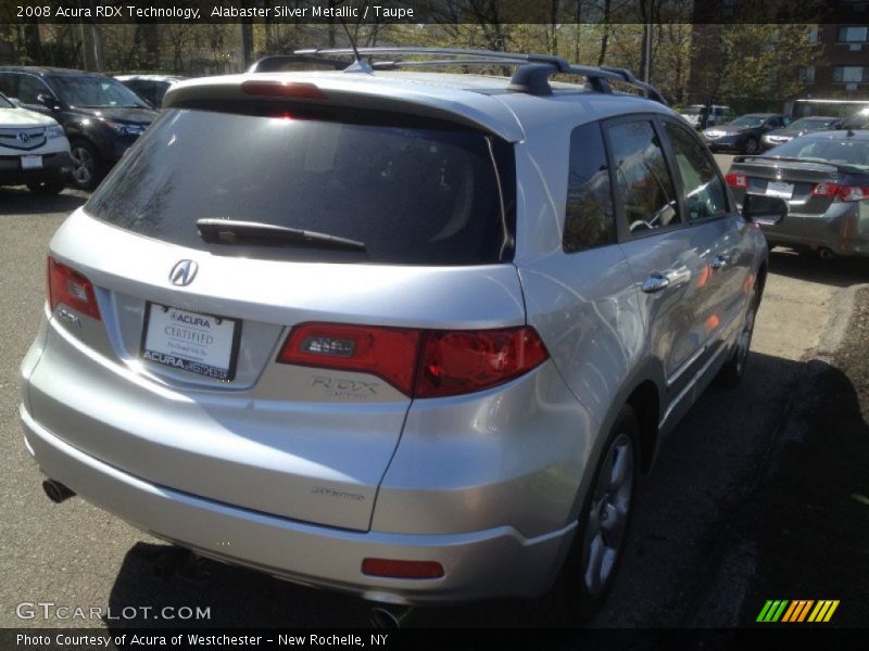 Alabaster Silver Metallic / Taupe 2008 Acura RDX Technology