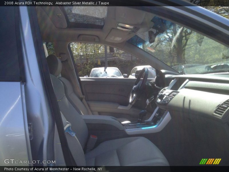 Alabaster Silver Metallic / Taupe 2008 Acura RDX Technology