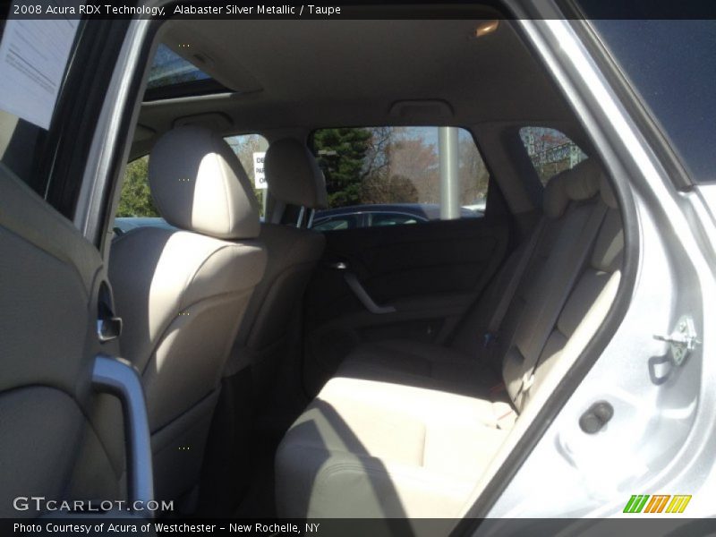 Alabaster Silver Metallic / Taupe 2008 Acura RDX Technology